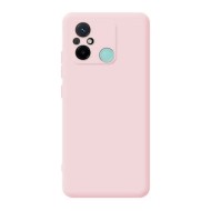 Xiaomi Redmi 12c Pink Silicone Gel Case With Camera Protector