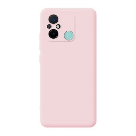 Funda De Silicona Xiaomi Redmi 12C Rosa Con Protector De Cámara 3D