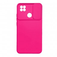 Capa Silicone Gel Xiaomi Redmi 10a/9c Rosa Choque Com Protetor De Câmera E Janela Deslizante