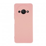 Xiaomi Redmi A3 Pink Silicone Case With Camera Protector