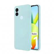 Xiaomi Redmi A1 Plus Turquoise Green Silicone Gel Case With Camera Protector