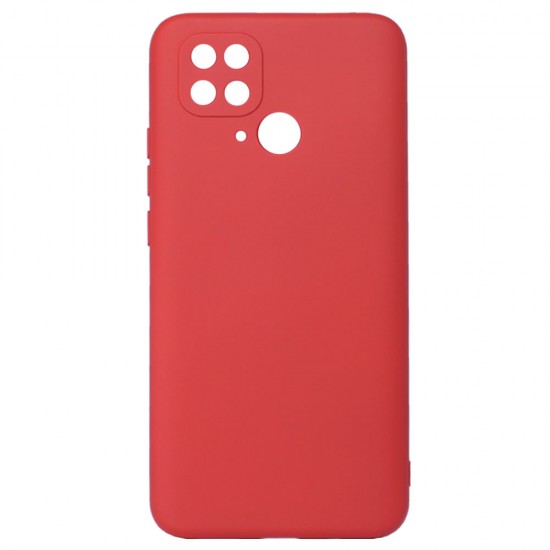 Capa Silicone Gel Xiaomi Redmi 10c Vermelho Com Protetor De Câmera Robusta