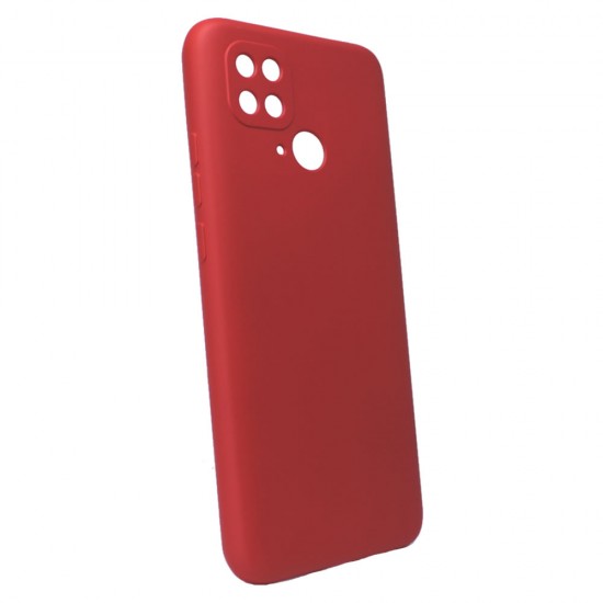 Capa Silicone Gel Xiaomi Redmi 10c Vermelho Com Protetor De Câmera Robusta