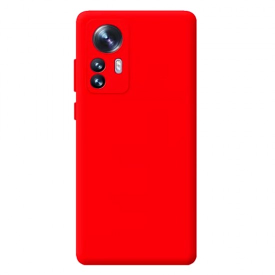 Capa Silicone Gel Xiaomi 12/12x Vermelho Fluorescente Com Protetor De Câmera Capa Silicone Gel Xiaomi 12/12x Vermelho Fluorescente Com Protetor De Câmera