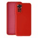 Xiaomi Redmi Note 11 Pro Red With Camera Protector Robust Silicone Gel Case