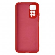 Xiaomi Redmi Note 11 Pro Red With Camera Protector Robust Silicone Gel Case