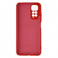 Capa Silicone Gel Xiaomi Redmi Note 11 Pro Vermelho Com Protetor De Câmera Robusta