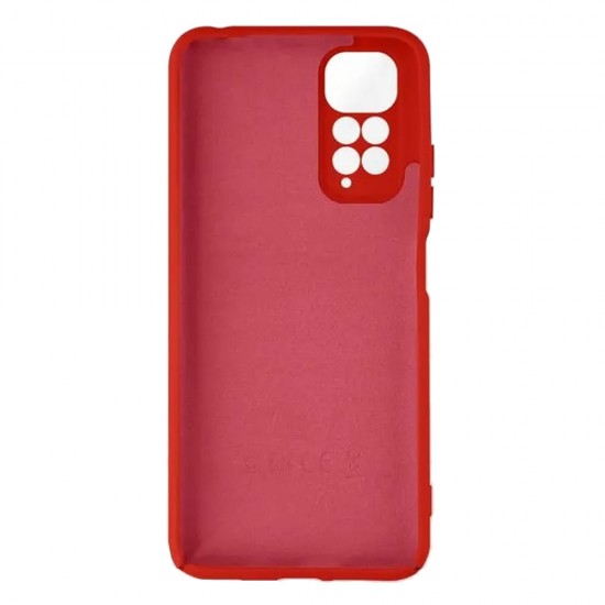 Capa Silicone Gel Xiaomi Redmi Note 11 Pro Vermelho Com Protetor De Câmera Robusta Capa Silicone Gel Xiaomi Redmi Note 11 Pro Vermelho Com Protetor De Câmera Robusta