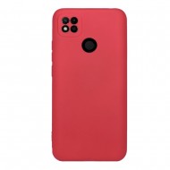 Xiaomi Redmi 10A/9C Red With Camera Protector Silicone Gel Case