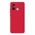 Capa Silicone Gel Xiaomi Redmi 12c Vermelho Com Protetor De Câmera