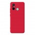 Capa Silicone Gel Xiaomi Redmi 12c Vermelho Com Protetor De Câmera