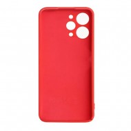 Xiaomi Redmi 12 Red With Camera Protector Silicone Gel Case