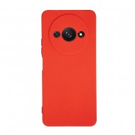Xiaomi Redmi A3 Red Silicone Case With Camera Protector