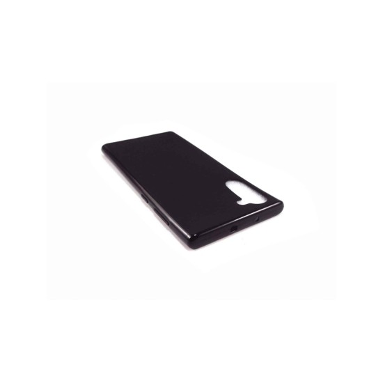Capa Silicone Gel Samsung Galaxy Note 10 Preto Brilhante