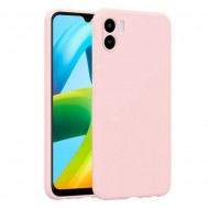 Capa Silicone Gel Xiaomi Redmi A1 Rosa Clara Com Protetor De Câmera