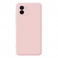 Capa Silicone Xiaomi Redmi A1 Rosa Clara Com Protetor De Câmera