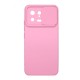 Capa Silicone Gel Xiaomi 13 Rosa Clara Com Protetor De Câmera E Janela Deslizante