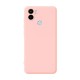 Xiaomi Redmi A1 Plus Pink Silicone Gel Case With Camera Protector