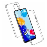 Xiaomi Redmi Note 11/Note 11s Transparent 360° Silicone Gel Case With Camera Protector