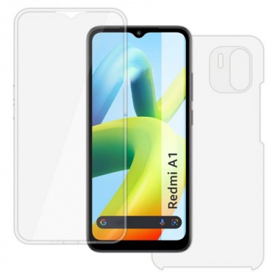 Xiaomi Redmi A1 Transparent 360° Hard Silicone Case With Camera Protector