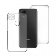 Capa Silicone Dura 360º Xiaomi Redmi 9c/10a Transparente Com Protetor De Câmera