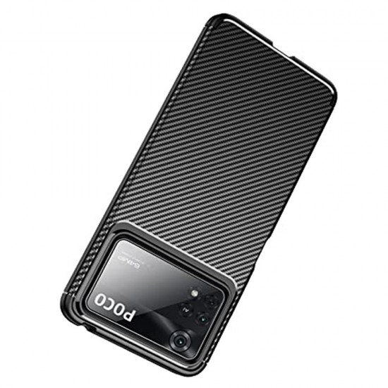Funda De Gel De Silicona Carbon Xiaomi Poco X4 Pro 5G Negra Auto Focus Vennus Funda De Gel De Silicona Carbon Xiaomi Poco X4 Pro 5G Negra Auto Focus Vennus