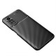 Xiaomi Redmi Note 11/Note 11s Black Auto Focus Vennus Carbon Silicone Gel Case With Camera Protector