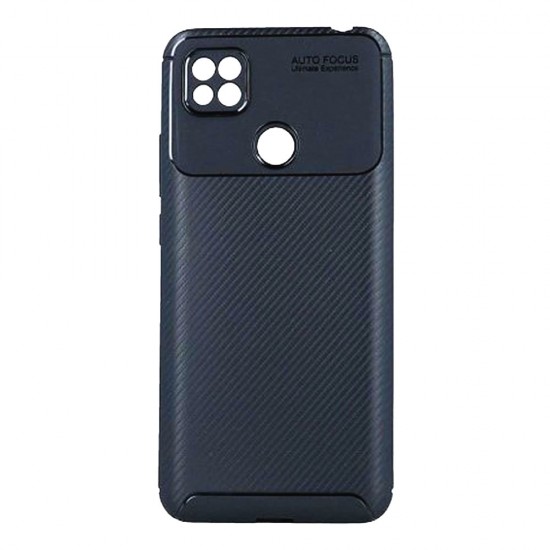 Xiaomi Redmi 10a Black Auto Focus Vennus Carbon Silicone Gel Case With Camera Protector