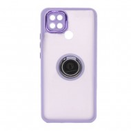 Xiaomi Redmi 10A/9C Lilac TPU Silicone Case With Finger Ring And Camera Protector