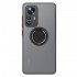 Xiaomi 12 Lite Black Magnetic Ring TPU Silicone Case With Camera Protector