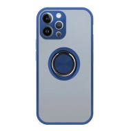 Capa Silicone Tpu Com Anel De Dedo Magnético Xiaomi Redmi 12 4g Azul Com Protetor De Câmera