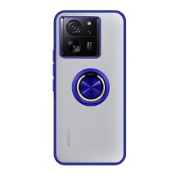 Capa Silicone Tpu Com Anel De Dedo Magnético Xiaomi Mi 13t/13t Pro/K60 Ultra Azul