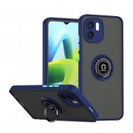 Xiaomi Redmi A1 Plus Blue TPU Silicone Case With Magnetic Finger Ring And Camera Protector