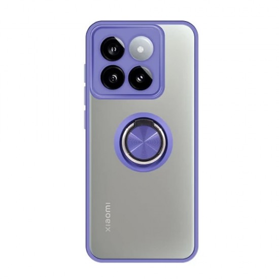 Capa Silicone Tpu Com Anel De Dedo Magnético Xiaomi 14 Azul Com Protetor De Câmera Capa Silicone Tpu Com Anel De Dedo Magnético Xiaomi 14 Azul Com Protetor De Câmera