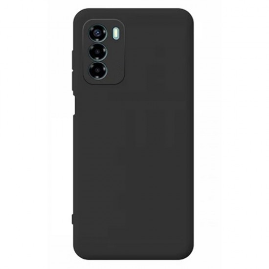 Capa Silicone Gel Zte A72 4g/V40 Vita Preto Com Protetor De Câmera