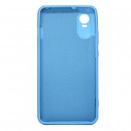 Capa Silicone Gel Zte Blade A31 Plus Azul Com Protetor De Câmera