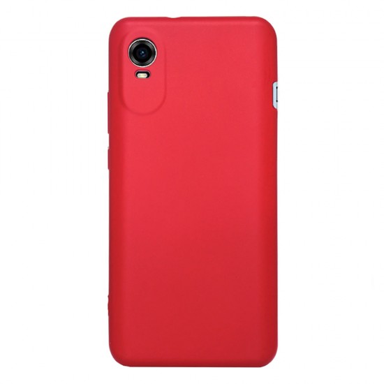 Capa Silicone Gel Zte Blade A31 Plus Vermelho Com Protetor De Câmera