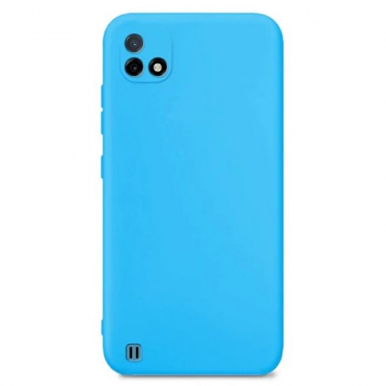 Realme C11 2021/C20/C20A Blue With Camera Protector Silicone Case