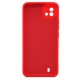 Capa Silicone Gel Realme C11 2021/C20/C20a Vermelho Com Protetor De Câmera Robusta