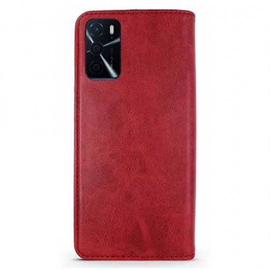 Capa Flip Cover Oppo A16 Bordô Book Special