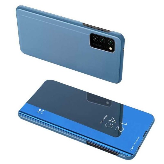 Oppo Reno5 4G/5G/X3 Lite Blue Clear View Flip Cover Case