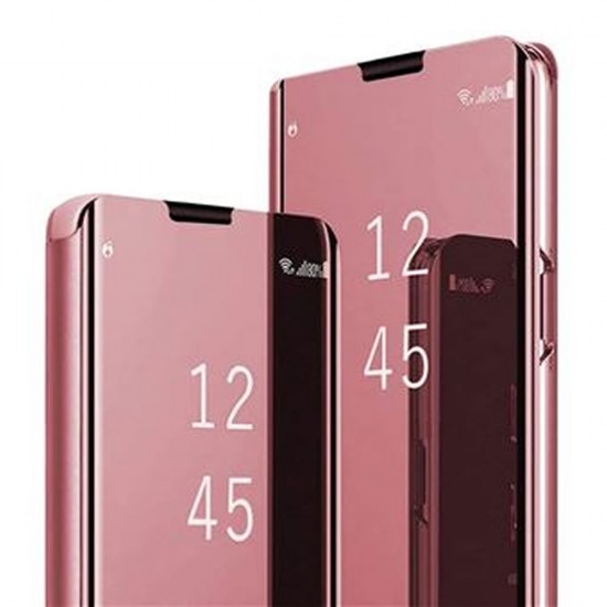 Capa Flip Cover Clear View Oppo Reno5 4g/5g/X3 Lite Rosa Dourado