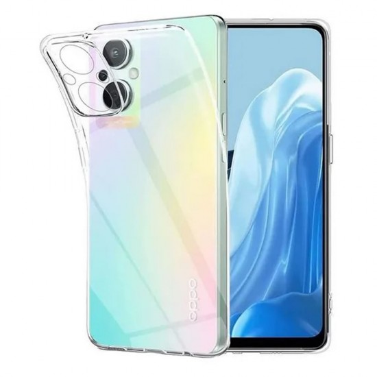 Capa Silicone Oppo Reno7 Lite/A96 5g/Reno7 Z 5g Transparente Com Protetor De Câmera