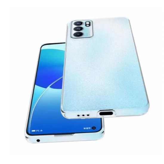 Capa Silicone Oppo Reno6 5g Transparente Com Protetor De Câmera Premium