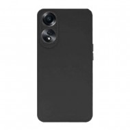 Oppo A38/A18 Black Silicone Case With 3D Camera Protector