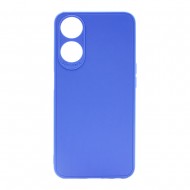 Capa Silicone Gel Oppo A78 5g/A58 5g Azul Com Protetor De Câmera 3d