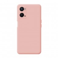Capa Silicone Oppo A96 4g Rosa Com Protetor De Câmera