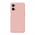 Capa Silicone Oppo A96 4g Rosa Com Protetor De Câmera