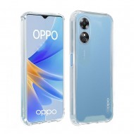 Capa Silicone Dura Anti-Choque Oppo A78 5g/A58 5g Transparente Com Protetor De Câmera