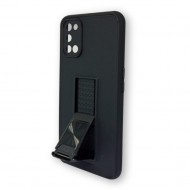 Anti-Shock Hard Silicone Case A52/A72 6.5" Black Kickstand